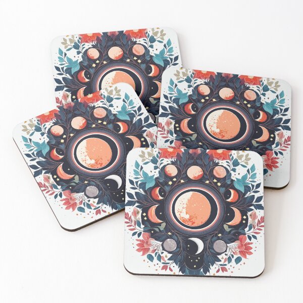 Item preview, Shadowed Dance: Abstract Lunar Eclipse Art designed and sold by bb-15artstudio.