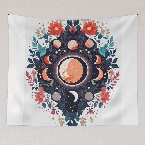 Item preview, Shadowed Dance: Abstract Lunar Eclipse Art designed and sold by bb-15artstudio.