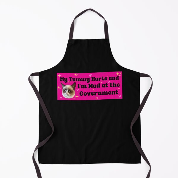 Item preview, My Tummy Hurts and I’m Mad at the Government - Funny Cat Bumper designed and sold by PixVib.