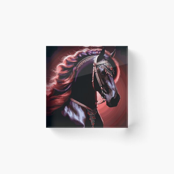 Artikelvorschau, Glamours Pferd mit roten Haaren entworfen und verkauft von Artbyminga.