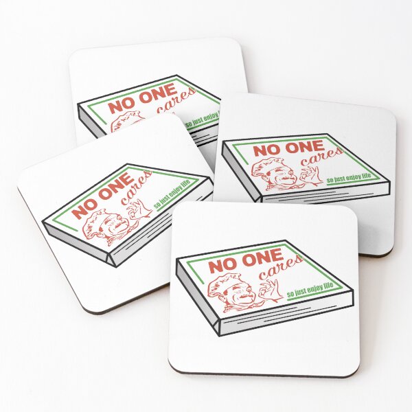 Item preview, no one cares pizza box designed and sold by FronTheStore.