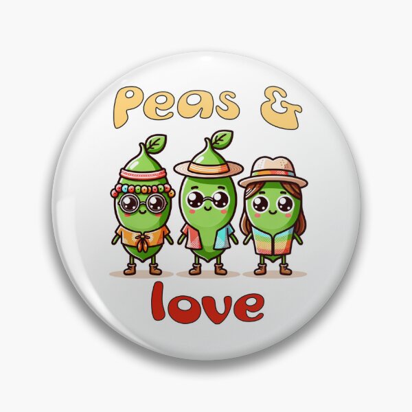 Item preview, Cute Hippie Peas  designed and sold by Whimsywilds.