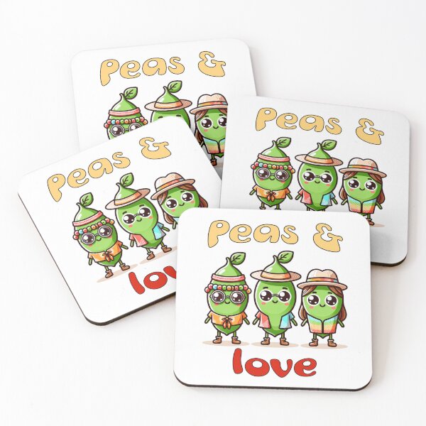 Item preview, Cute Hippie Peas  designed and sold by Whimsywilds.