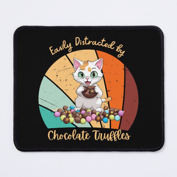 Item preview, Easily distracted by Chocolate Truffles Cat designed and sold by sydney-syder.