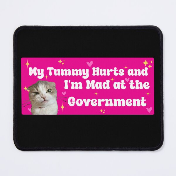 Item preview, My Tummy Hurts and I’m Mad at the Government - Meme designed and sold by PixVib.