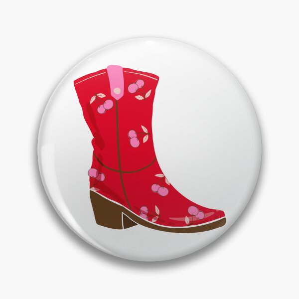 Item preview, Red and Pink Cherry Cowboy Boot designed and sold by earthtokarly.