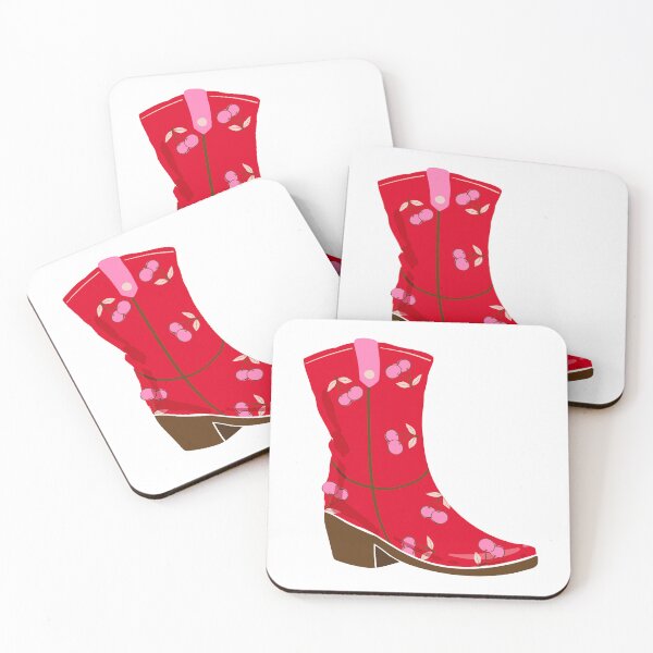 Item preview, Red and Pink Cherry Cowboy Boot designed and sold by earthtokarly.