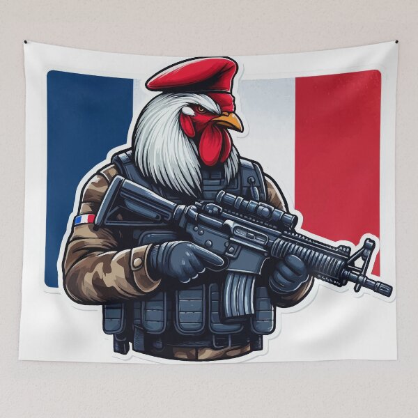 Item preview, Crowing for Glory: French Soldier Rooster designed and sold by CyberWindow.
