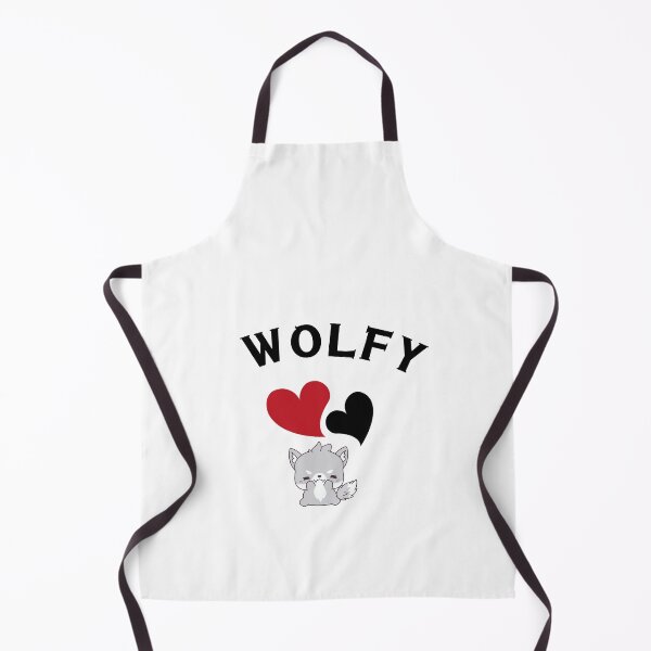 Item preview, simple cute wolf designs, "wolfy" designed and sold by FreeRoam24.