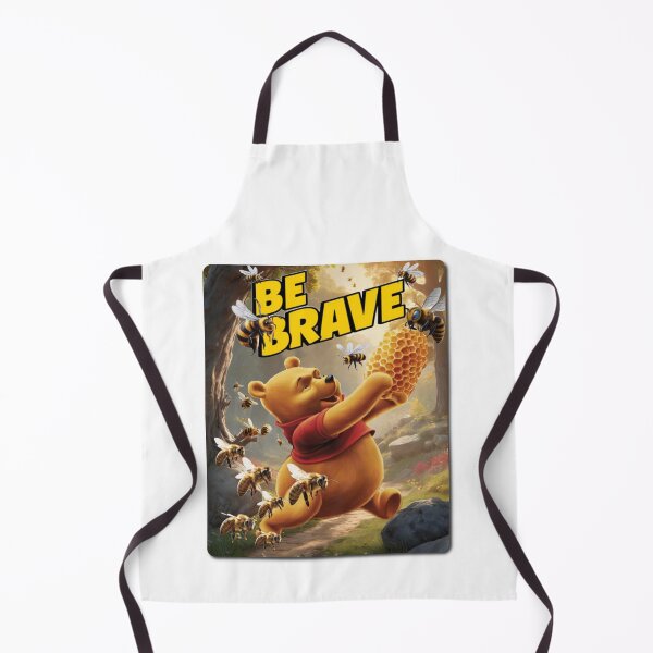 Item preview, Be Brave - Cute Bear versus Bees designed and sold by AleksKos.