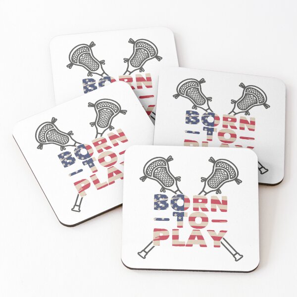 Item preview, "USA Lacrosse Player Gear: Born to Play American Lacrosse - Lacrosse Life and Gifts for Team USA Fans" designed and sold by artworkathome.
