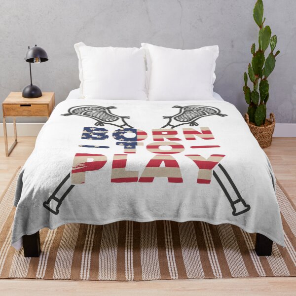 Item preview, "USA Lacrosse Player Gear: Born to Play American Lacrosse - Lacrosse Life and Gifts for Team USA Fans" designed and sold by artworkathome.