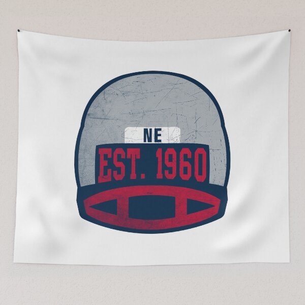 Item preview, New England Throwback Football Helmet designed and sold by Bo-Bros-Tees.