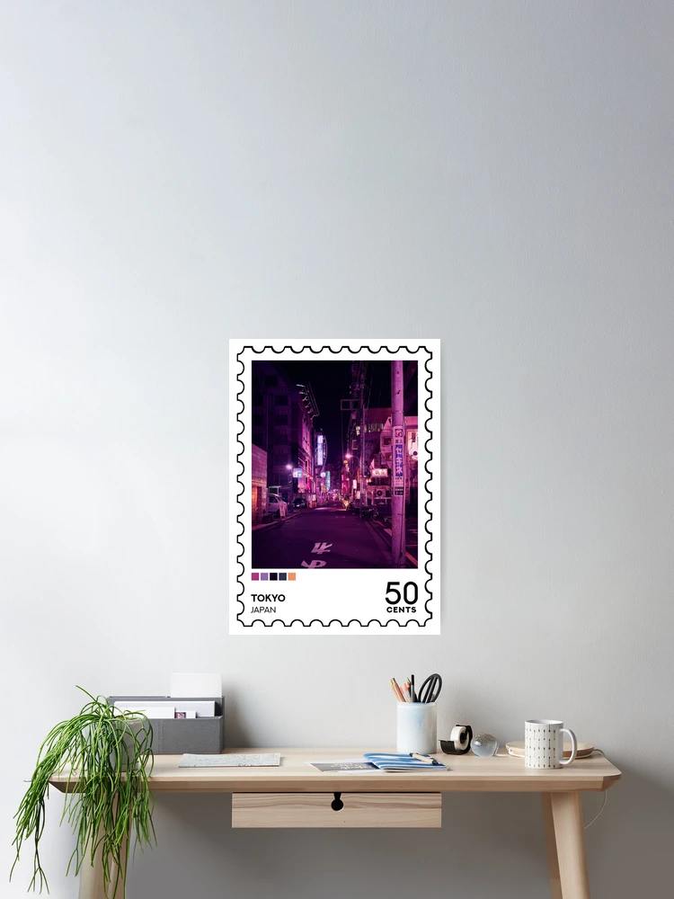 Thumbnail 2 of 3, Poster, Tokyo Stamp designed and sold by RabbitK.