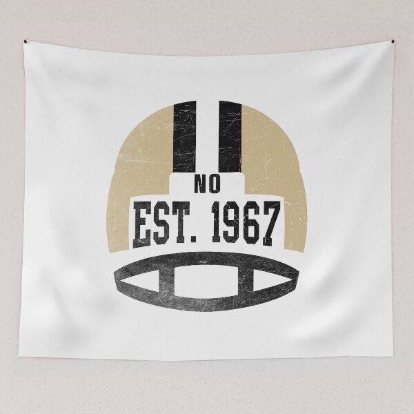 Item preview, New Orleans Throwback Football Helmet designed and sold by Bo-Bros-Tees.
