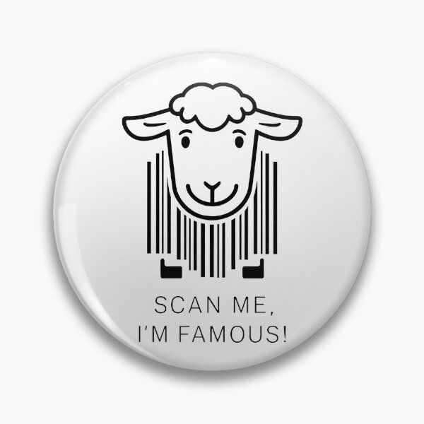 Item preview, SCAN ME, I'M FAMOUS! Dolly the Sheep Lives On in Meme Culture in black designed and sold by SplashTastic.