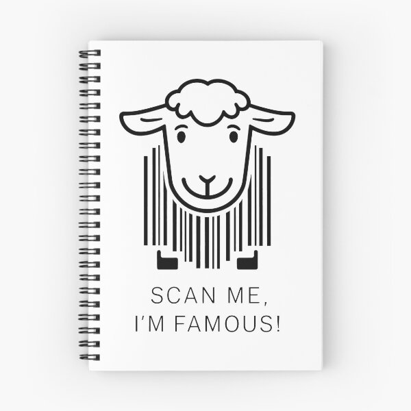Item preview, SCAN ME, I'M FAMOUS! Dolly the Sheep Lives On in Meme Culture in black designed and sold by SplashTastic.