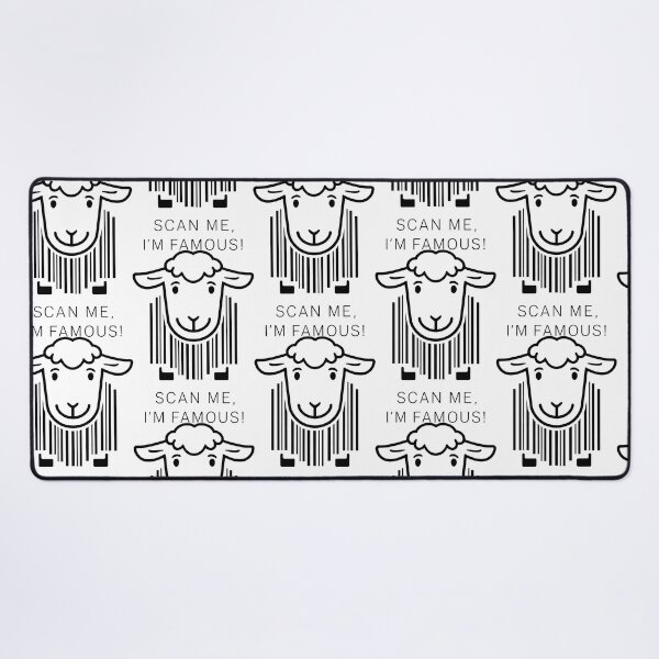 Item preview, SCAN ME, I'M FAMOUS! Dolly the Sheep Lives On in Meme Culture in black designed and sold by SplashTastic.