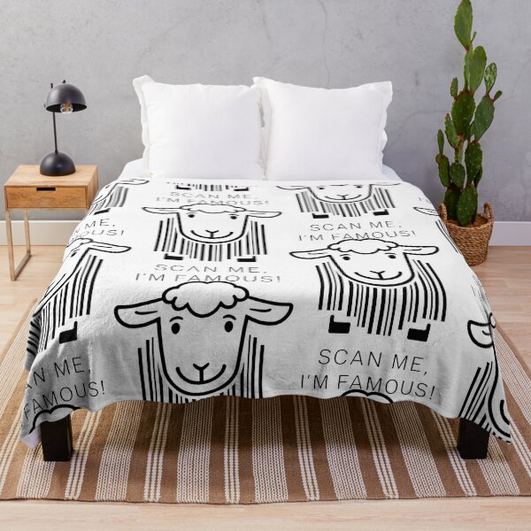 Item preview, SCAN ME, I'M FAMOUS! Dolly the Sheep Lives On in Meme Culture in black designed and sold by SplashTastic.