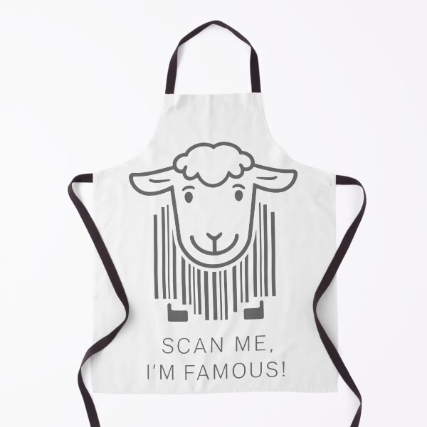 Item preview, SCAN ME, I'M FAMOUS! Dolly the Sheep Lives On in Meme Culture in gray designed and sold by SplashTastic.