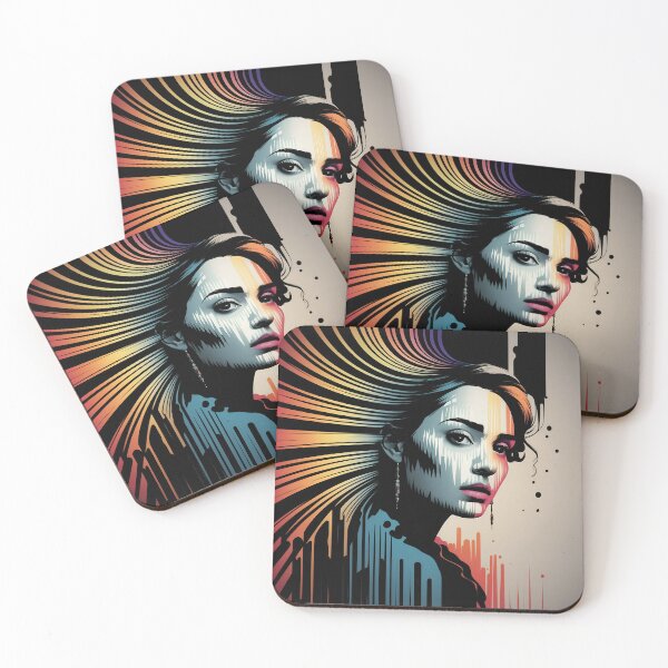 Item preview, VIBRANT MODERN ART WOMAN ILLUSTRATION designed and sold by debeteez.