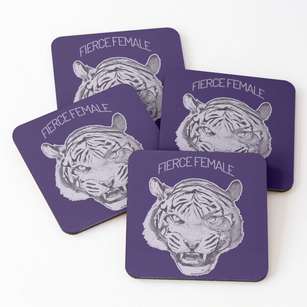 Item preview, Fierce Female Tiger Mom Growling Tiger face black and white designed and sold by AuroraXGreen.
