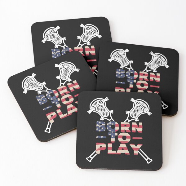 Item preview, "USA Lacrosse Player Gear: Born to Play American Lacrosse - Lacrosse Life and Gifts for Team USA Fans" designed and sold by artworkathome.