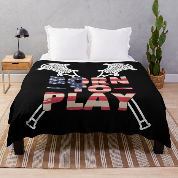 Item preview, "USA Lacrosse Player Gear: Born to Play American Lacrosse - Lacrosse Life and Gifts for Team USA Fans" designed and sold by artworkathome.