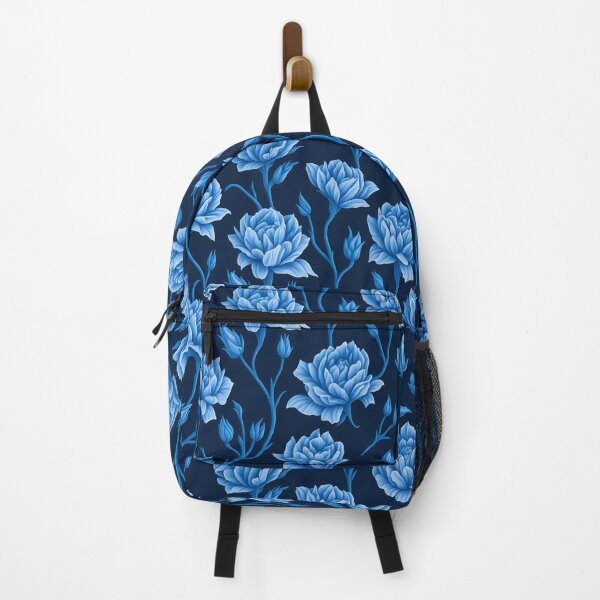 Item preview, Elegant Blue Carnation Floral Pattern, Blue Flower Pattern designed and sold by StickerinoShop.