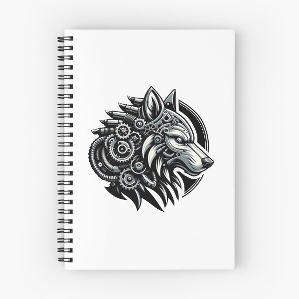 Item preview, Steampunk Wolf designed and sold by Funny Vintage Stickers And T-Shirts.
