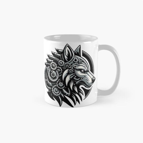 Item preview, Steampunk Wolf designed and sold by Funny Vintage Stickers And T-Shirts.