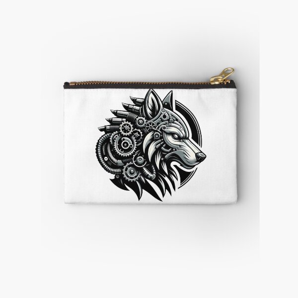 Item preview, Steampunk Wolf designed and sold by Funny Vintage Stickers And T-Shirts.