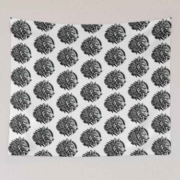 Item preview, Steampunk Wolf designed and sold by Funny Vintage Stickers And T-Shirts.