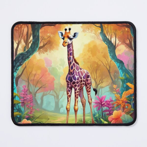Item preview, Cute Baby Giraffe In a Colorful Rainforest designed and sold by LMStudioDesigns.
