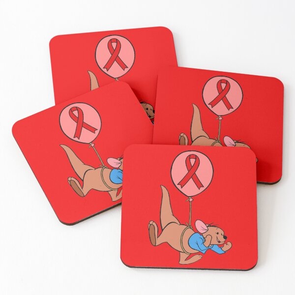 Item preview, Baby Kangaroo Hanging from an Awareness Ribbon Balloon (Red) designed and sold by CaitlynConnor.