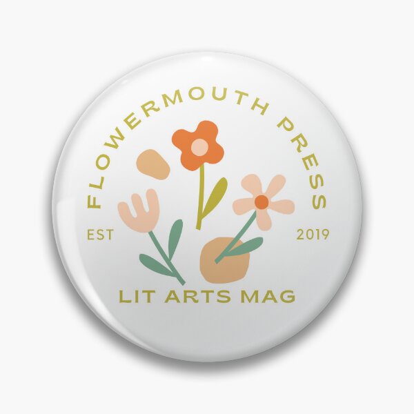 Item preview, flower logo designed and sold by FMPLitMag.