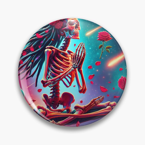 Item preview, Dread Skeleton Meditates In the Cosmic Pulse of Life designed and sold by HippieFarms11.