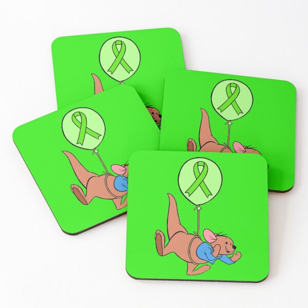 Item preview, Baby Kangaroo Hanging from an Awareness Ribbon Balloon (Green) designed and sold by CaitlynConnor.
