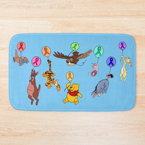 Item preview, Yellow Bear and Friends Hanging on Awareness Ribbon Balloons designed and sold by CaitlynConnor.