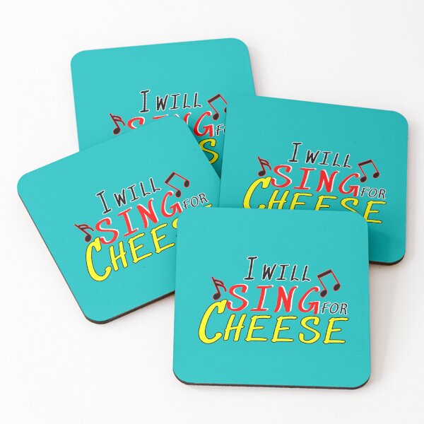 Item preview, I Will Sing for Cheese - Fun Typography Design designed and sold by Fun Funky Designs.