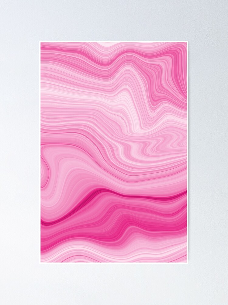 Abstract Lines pink and red Water Bottle by the M studio