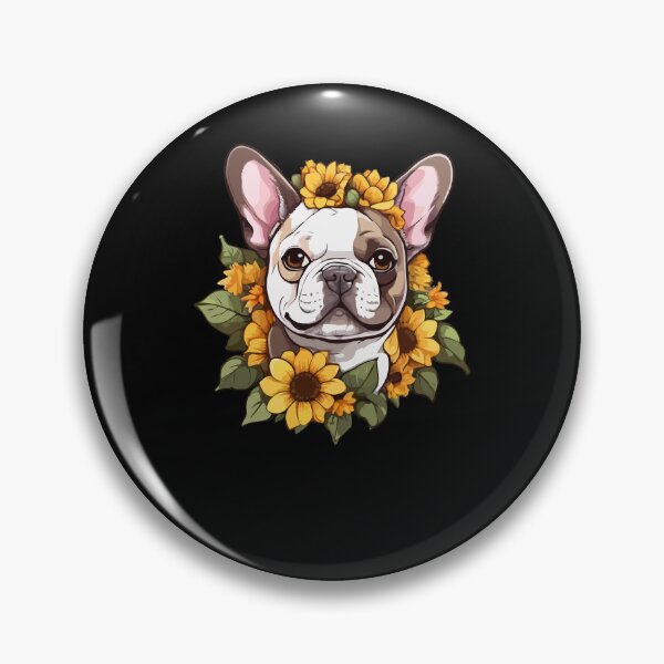 Item preview, French Bulldog Sunflower, Frenchie Mom Dad Dog Owner, Spring Flower Floral French Furparent  designed and sold by Peculiarts.