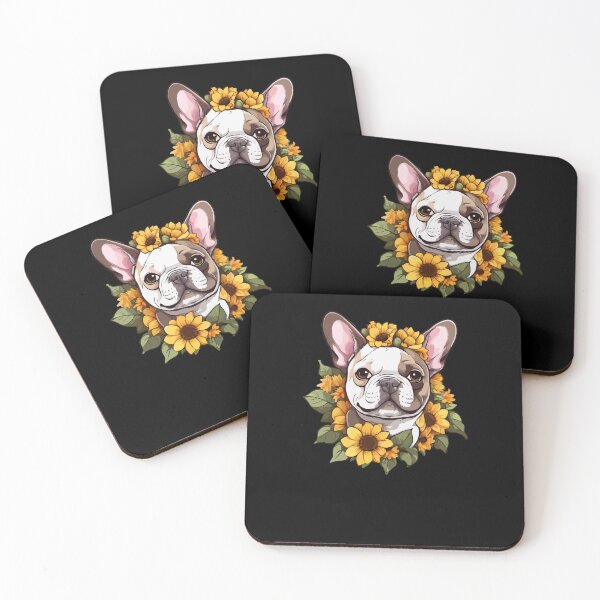 Item preview, French Bulldog Sunflower, Frenchie Mom Dad Dog Owner, Spring Flower Floral French Furparent  designed and sold by Peculiarts.