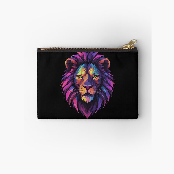 Item preview, lion lion head geometric geometry colorful strength strong gift designed and sold by Pineapple-Tree.