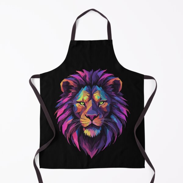 Item preview, lion lion head geometric geometry colorful strength strong gift designed and sold by Pineapple-Tree.