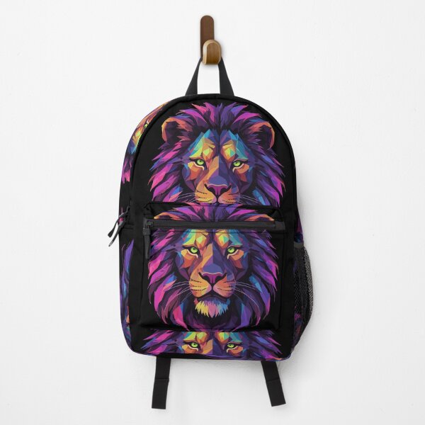Item preview, lion lion head geometric geometry colorful strength strong gift designed and sold by Pineapple-Tree.