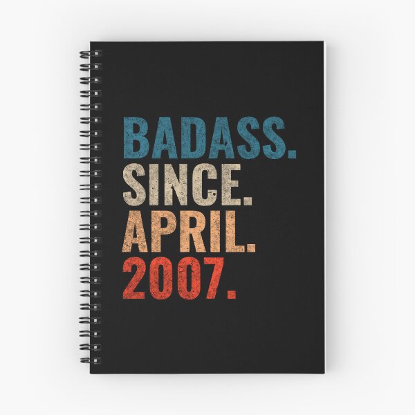 Item preview, Badass since April 2007 Vintage 2007 April birthday gift designed and sold by Teelogic.