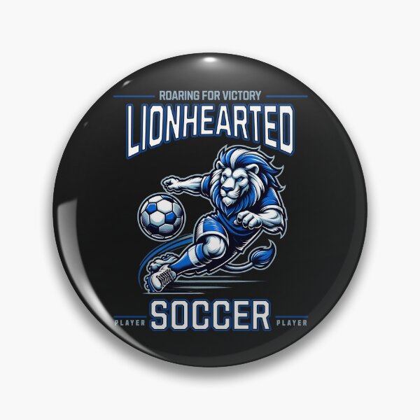 Item preview, Lionhearted Soccer Player designed and sold by RockBeeDesigns.