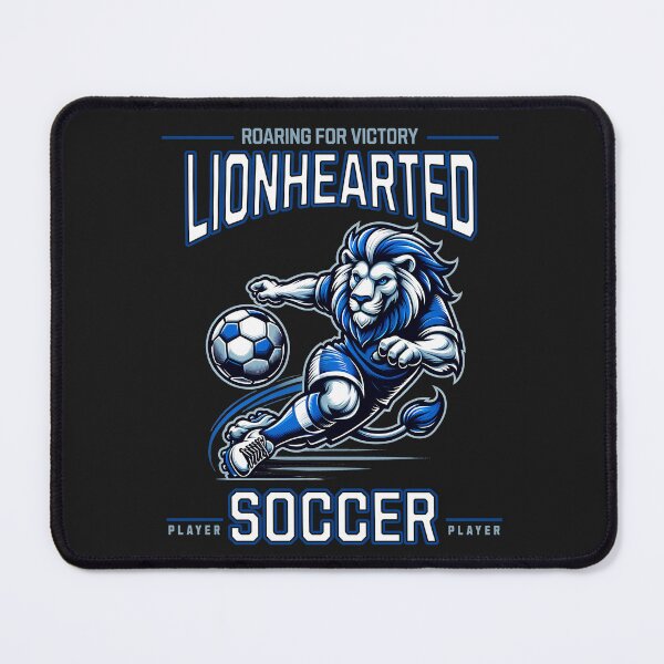 Item preview, Lionhearted Soccer Player designed and sold by RockBeeDesigns.