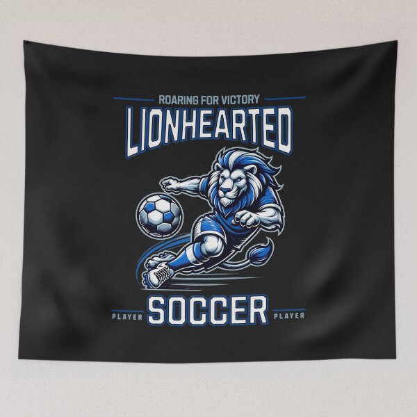 Item preview, Lionhearted Soccer Player designed and sold by RockBeeDesigns.